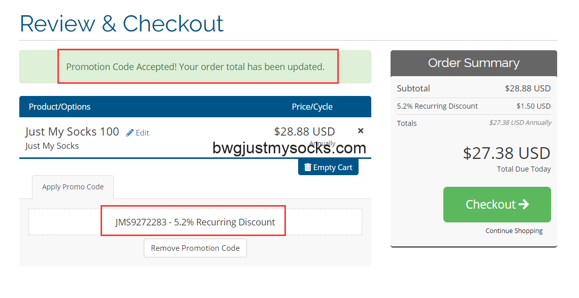 Just My Socks购买教程优惠码