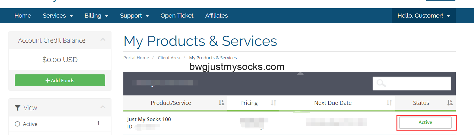 Just My Sokcs我的服务