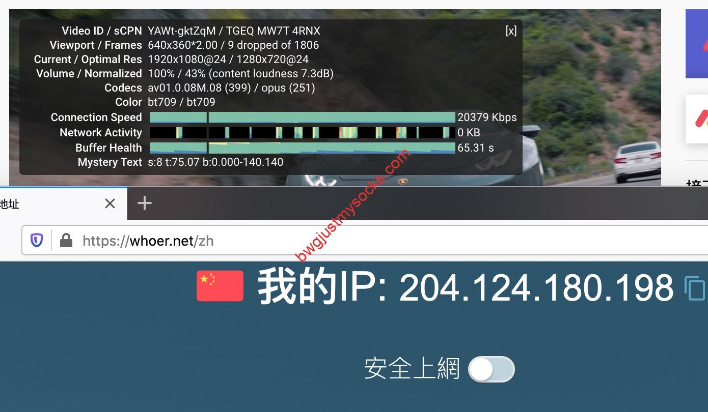 Just My Socks LA速度测试